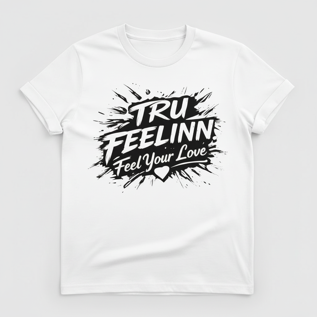 White Tru Feelinn T-Shirt - Matching Cream Style