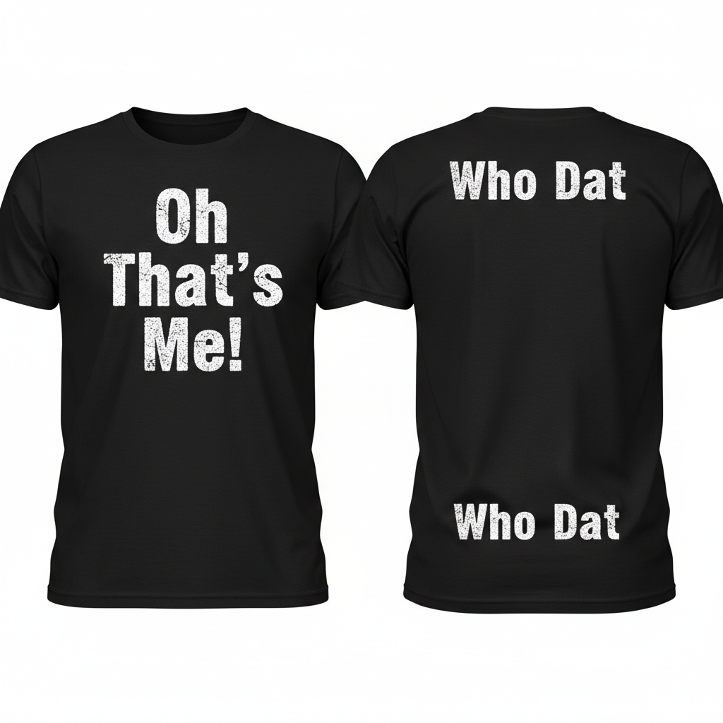 Black Who Dat Tee