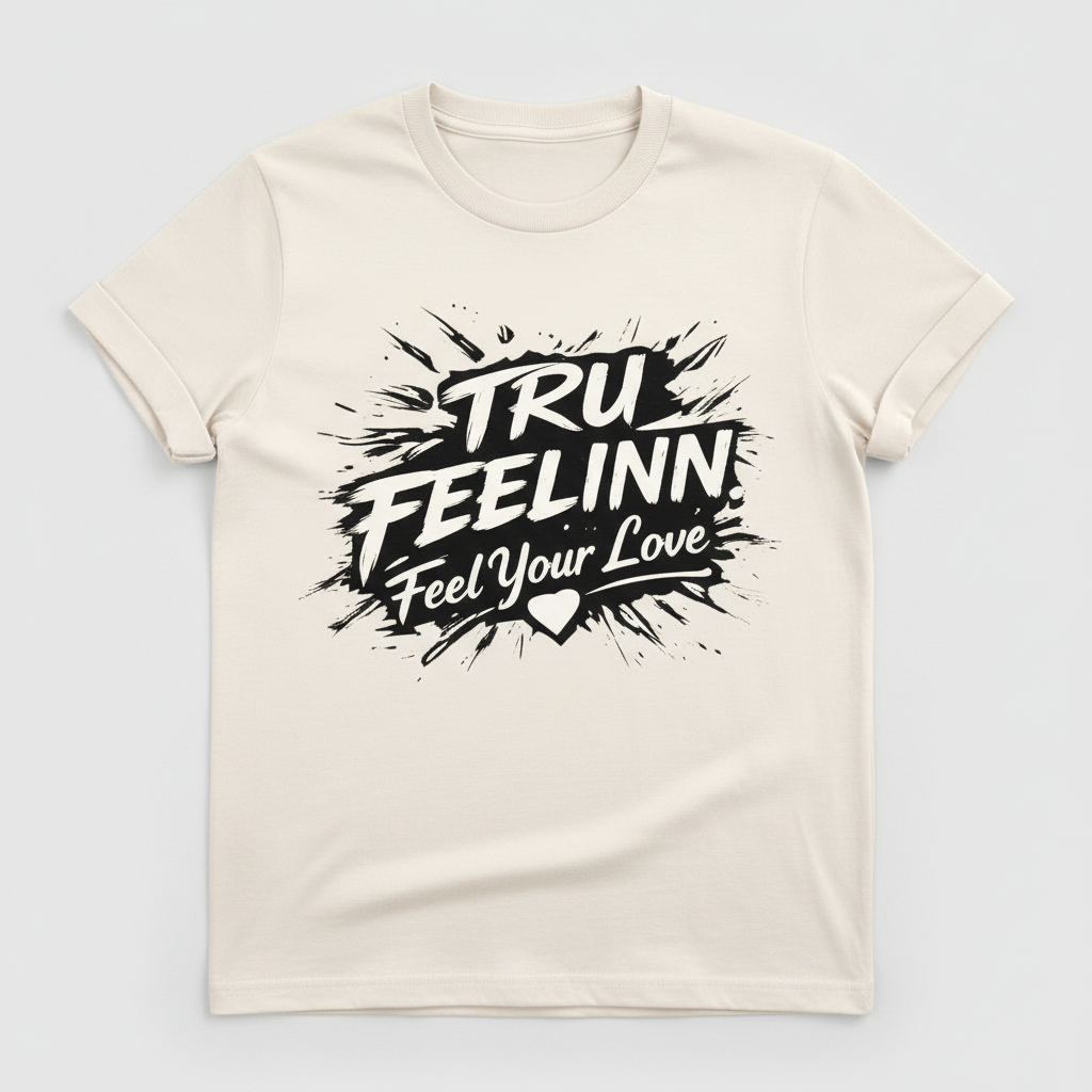 Cream Tru Feelinn T-Shirt
