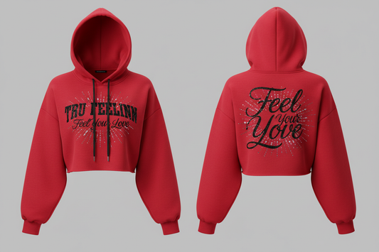 Red Rhinestone Hoodie