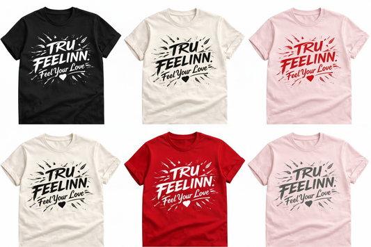 Tru Feelinn T-Shirt Collection with Pink